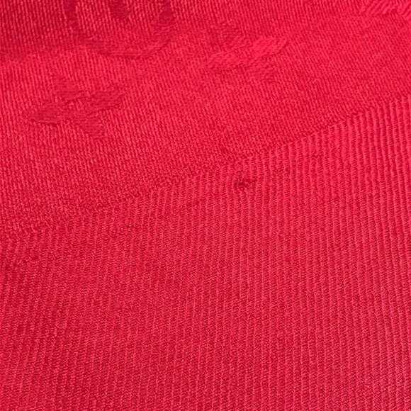 LOUIS VUITTON Red Monogram Scarf - Picture 14 of 14